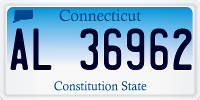 CT license plate AL36962