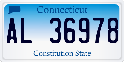 CT license plate AL36978
