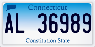 CT license plate AL36989