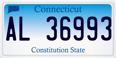 CT license plate AL36993