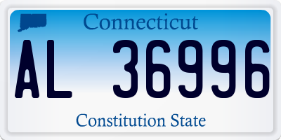 CT license plate AL36996