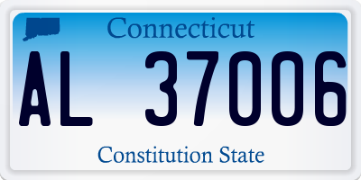 CT license plate AL37006
