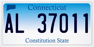 CT license plate AL37011