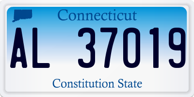 CT license plate AL37019