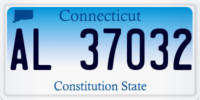 CT license plate AL37032