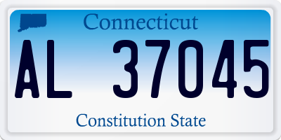 CT license plate AL37045