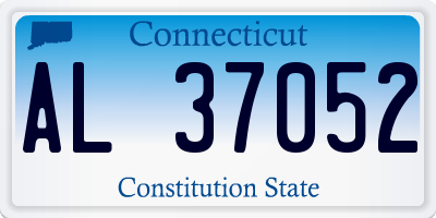 CT license plate AL37052