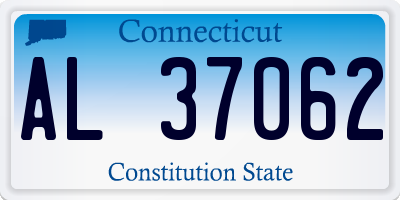 CT license plate AL37062