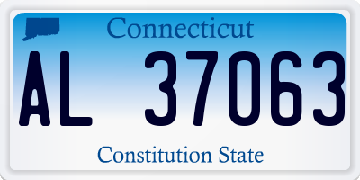CT license plate AL37063