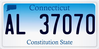 CT license plate AL37070