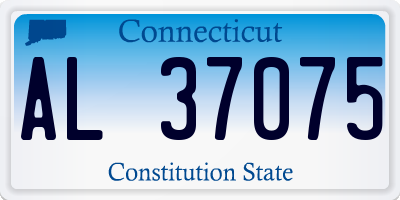 CT license plate AL37075