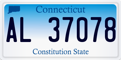 CT license plate AL37078