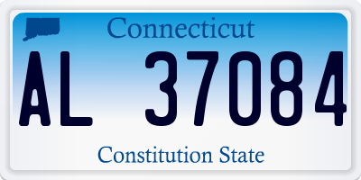 CT license plate AL37084