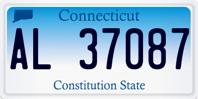 CT license plate AL37087