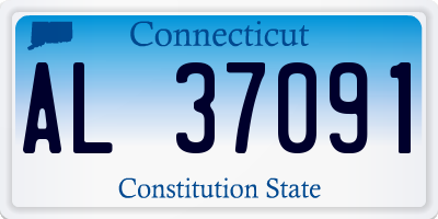 CT license plate AL37091