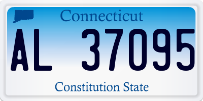 CT license plate AL37095