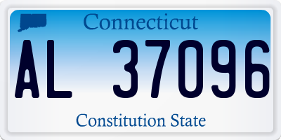 CT license plate AL37096