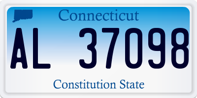CT license plate AL37098