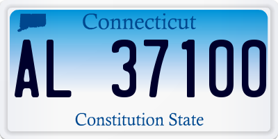 CT license plate AL37100