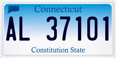 CT license plate AL37101