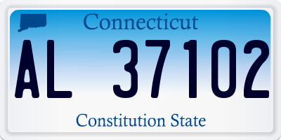 CT license plate AL37102