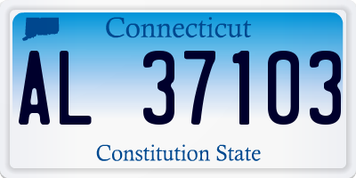 CT license plate AL37103
