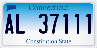 CT license plate AL37111