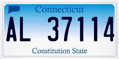 CT license plate AL37114