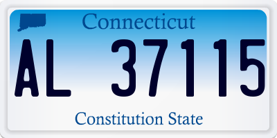 CT license plate AL37115