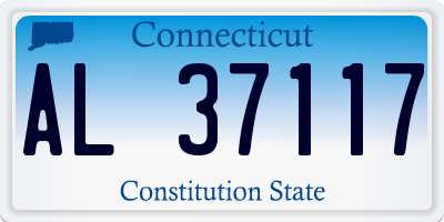CT license plate AL37117