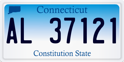 CT license plate AL37121