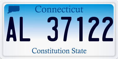 CT license plate AL37122