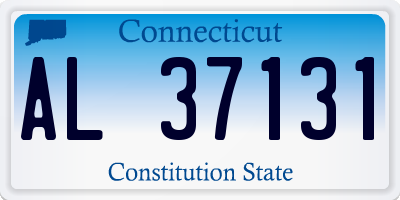CT license plate AL37131