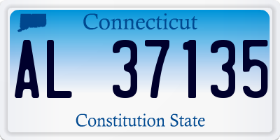 CT license plate AL37135
