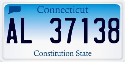 CT license plate AL37138