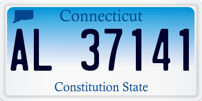 CT license plate AL37141