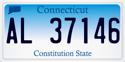 CT license plate AL37146