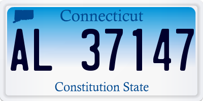 CT license plate AL37147