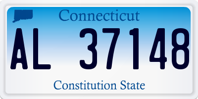 CT license plate AL37148