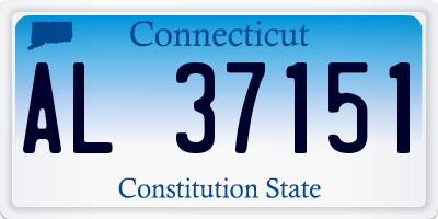 CT license plate AL37151