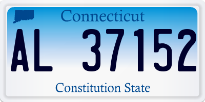 CT license plate AL37152