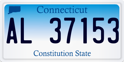 CT license plate AL37153
