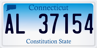 CT license plate AL37154