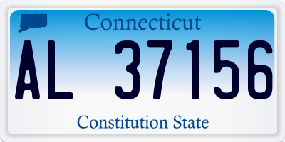 CT license plate AL37156