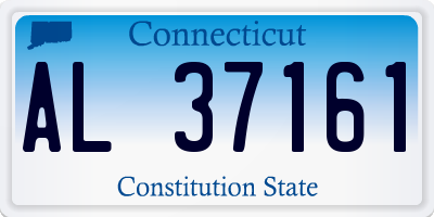 CT license plate AL37161