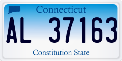 CT license plate AL37163