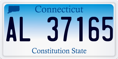 CT license plate AL37165
