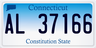 CT license plate AL37166