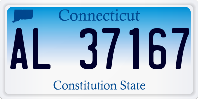 CT license plate AL37167