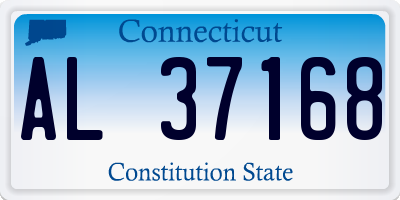CT license plate AL37168